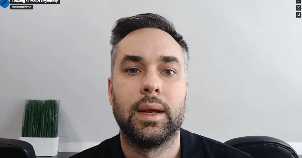 Video – Growing a Product Organically
